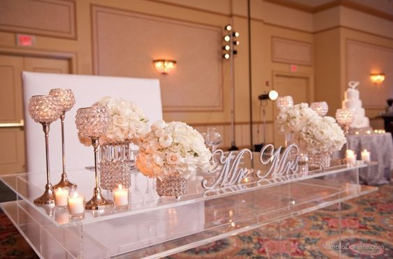 Bling Wedding With Sweetheart Table