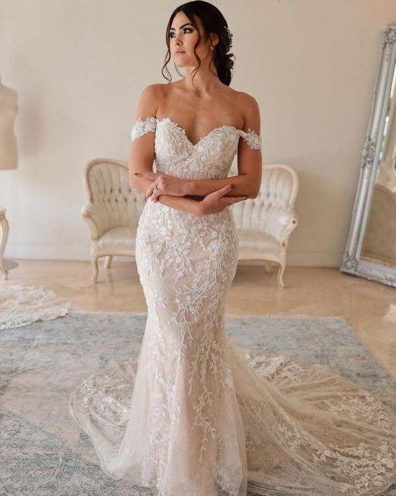 Designer Wedding Dresses Unique off the shoulder wedding dresses