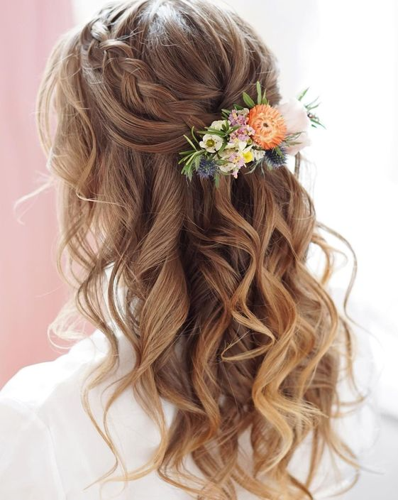 Wedding Hairstyles Half Up Half Down   Wedding Hairstyles For Long Hair Ideas All Hair Types