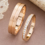 Wedding Rings Sets His And Hers   Rose Gold Wedding Rings With Diamonds