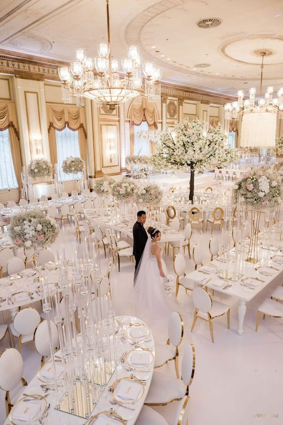 Wedding Ideas Elegant Romantic - An Elegant White and Gold Wedding