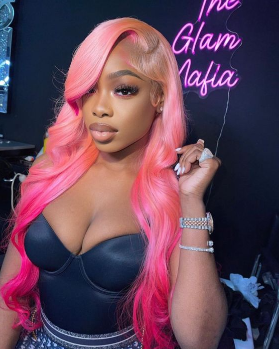 Cute Pink Wigs For Black Women