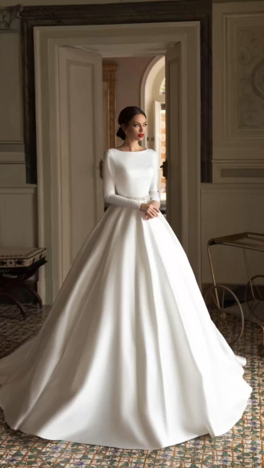Simply Wedding Dress With Simple Wedding Dresses With Sleeves Are Favorites With Many Women
