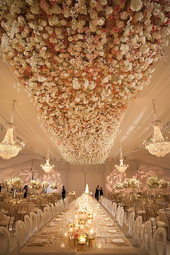 Ethereal Wedding Theme - Ethereal Wedding Theme Blush Flowers White