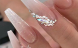 Wedding Nail Ideas For The Bride   Nail Designs With Rhinestones