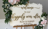 Amazing Wedding Entrance Sign Ideas   Happily Ever After Decal For Wedding Sign Vinyl Decal Welcome