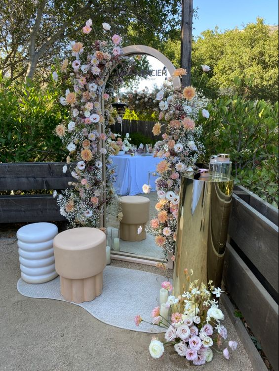 Amazing Wedding Mirror Design   Flower