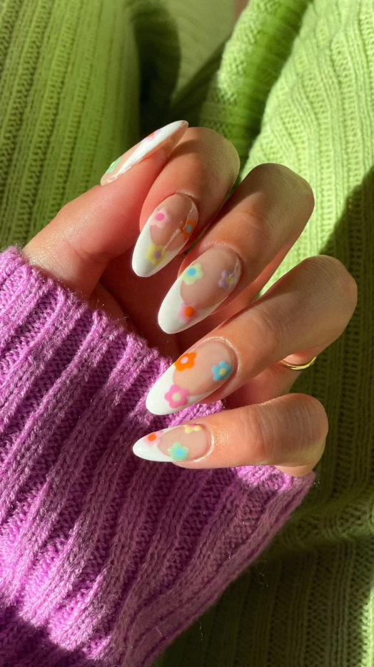 Spring Nails - Stylish nails Gel nails Almond acrylic nails